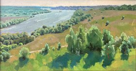 Константиновские дали (2023, х.м., 30x55, арт. 114к1) - 30 600 ₽